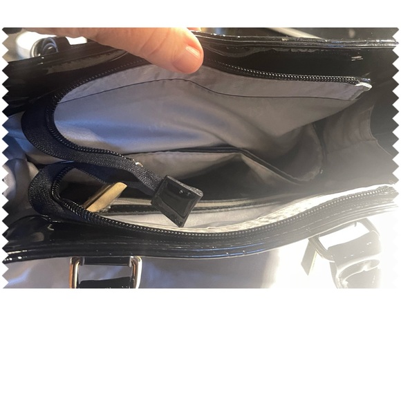 Versace Milano Italia Handbag NWT Black Patent Leather - Picture 7 of 10